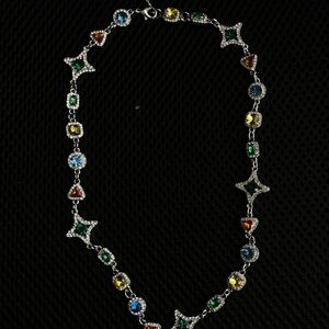 Elegant Multicolor Gemstone Necklace